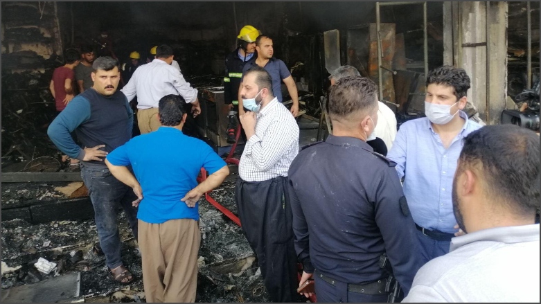 لە رووداوی ئاگرکەوتنەوە لە باڵەخانەکەی هەولێر کەسێک گیانی لەدەستدا 